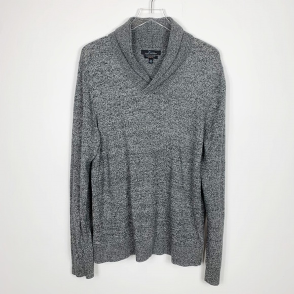 Marc Anthony Gray Marled Slim Fit Sweater - Picture 2 of 8